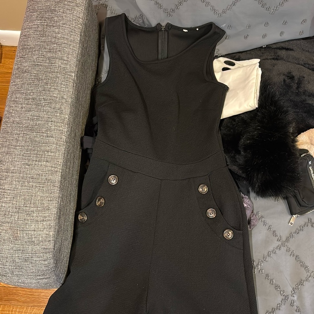 Black, airy jumpsuit